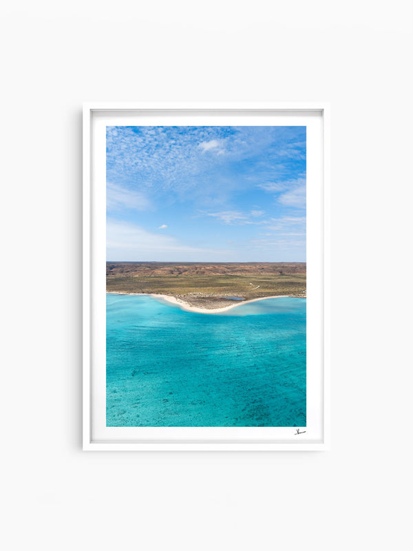Sandy Bay — wall art print in ShadowBox White frame · Australia Unseen