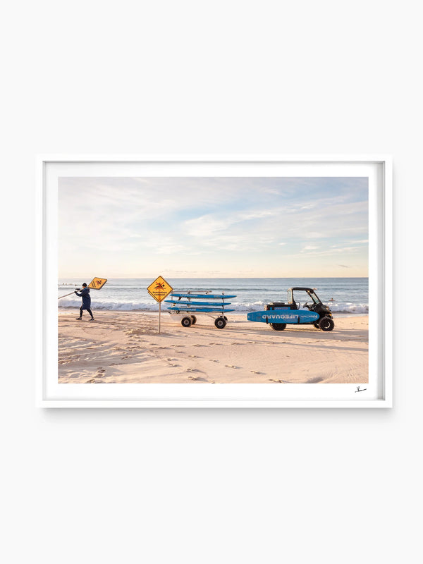Setting Up - Bondi Beach Wall Art Print