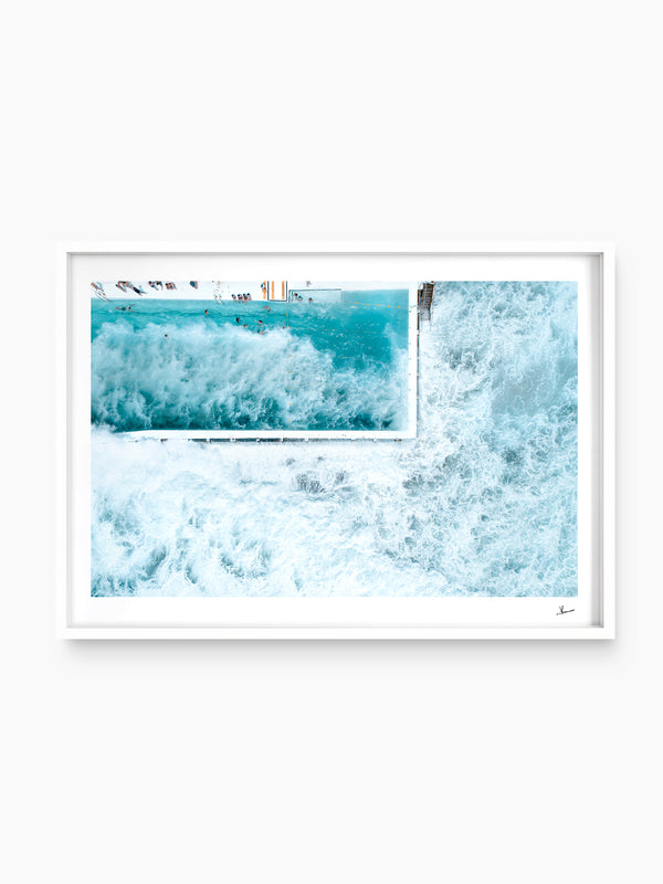 Bondi Icebergs Wipe Out 03 - Wall Art Print