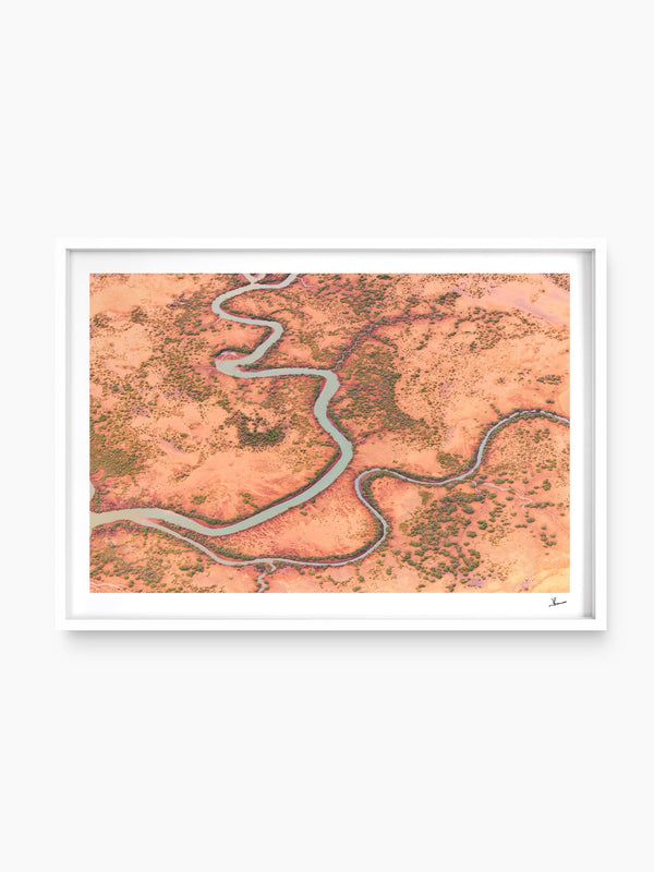Loose Threads — wall art print in ShadowBox White frame · Australia Unseen