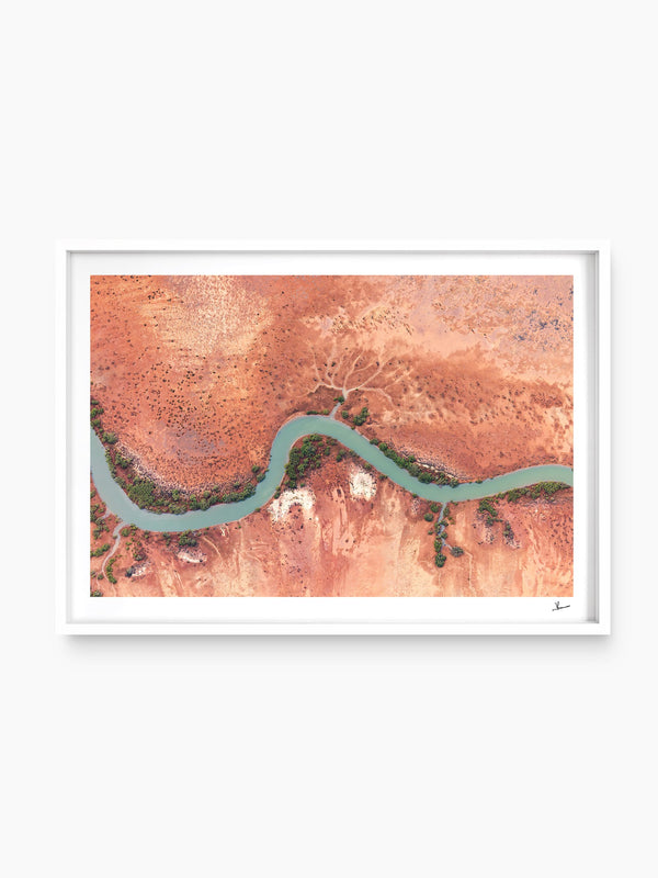 Jade Ribbon - Limited Edition — wall art print in ShadowBox White frame · Australia Unseen