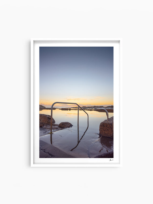 Werri Beach Pool — wall art print in ShadowBox White frame · Australia Unseen
