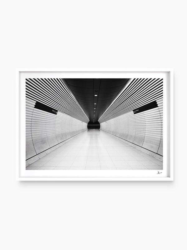 Gadigal Station 01 - Sydney — wall art print in ShadowBox White frame · Australia Unseen