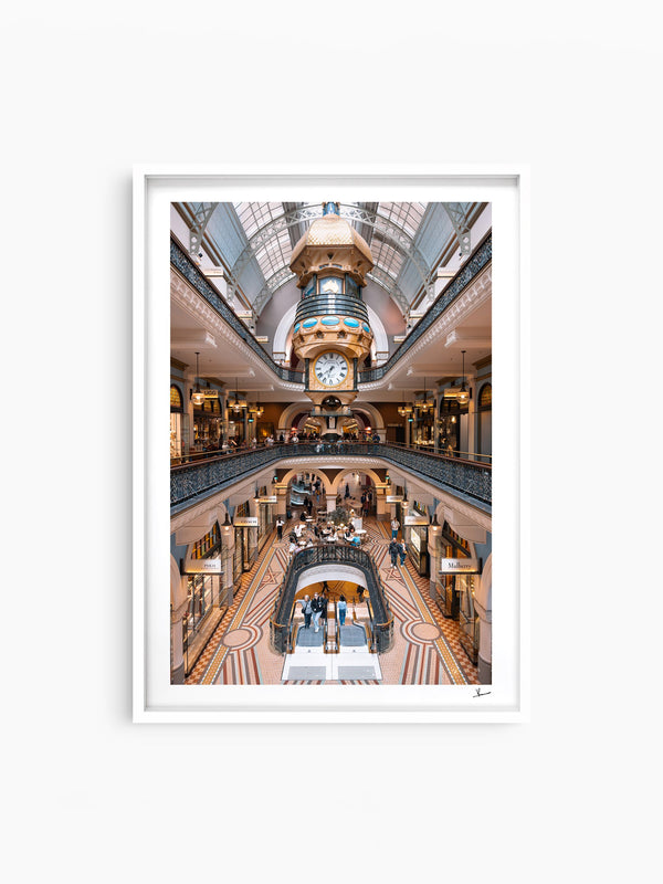 QVB 01 - Sydney — wall art print in ShadowBox White frame · Australia Unseen