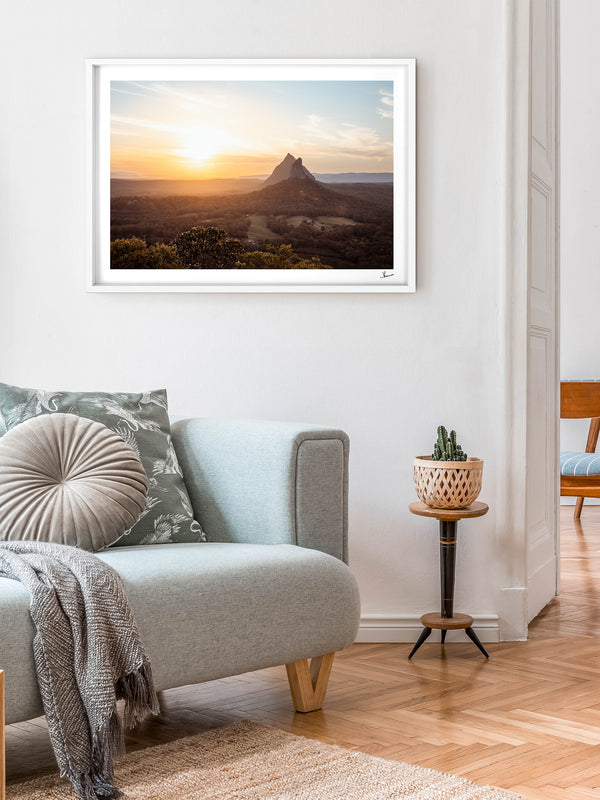 Glass House Mountains 02 - Wall Art Print