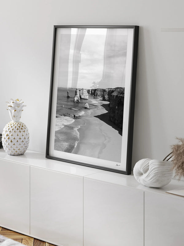 Twelve Apostles 02 (B&W) - Wall Art Print