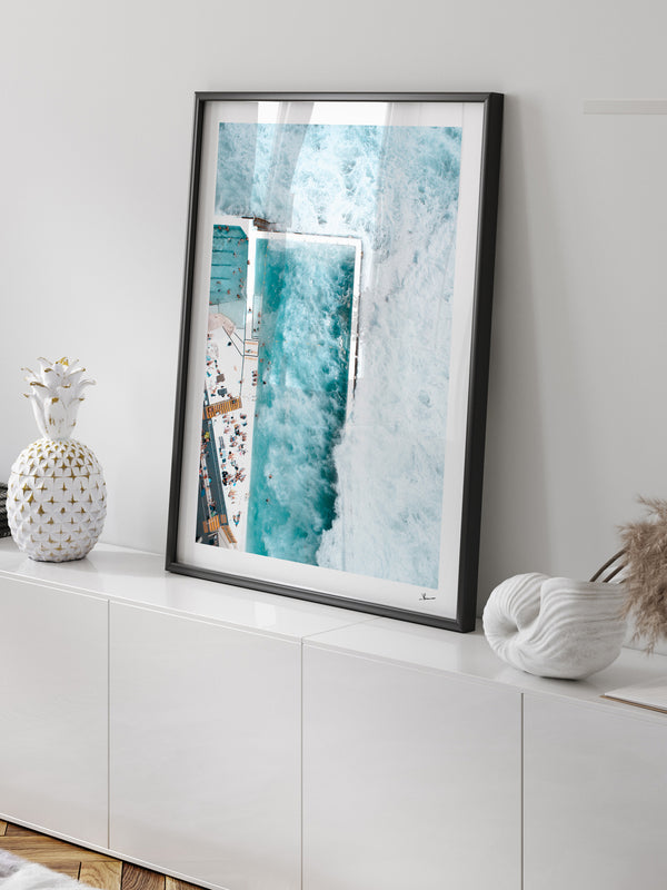 Bondi Icebergs Wipe Out 02 - Wall Art Print