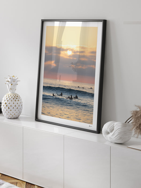 Where the day begins - Bondi Beach Wall Art Print