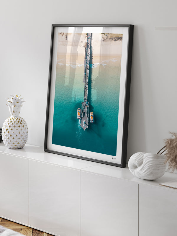 Moreton Jetty 01 - Moreton Island Wall Art Print