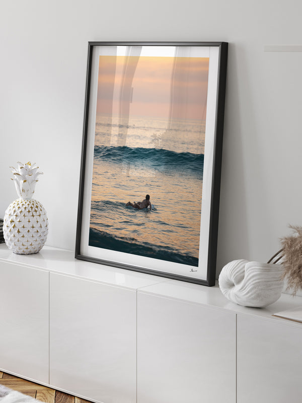 Quiet Paddle - Bondi Beach Wall Art Print