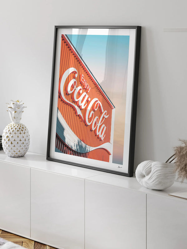 Coke Sign 01 - Wall Art Print