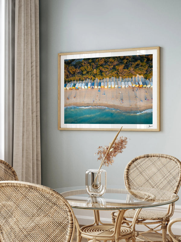 Brighton Bathing Boxes 01 - Wall Art Print