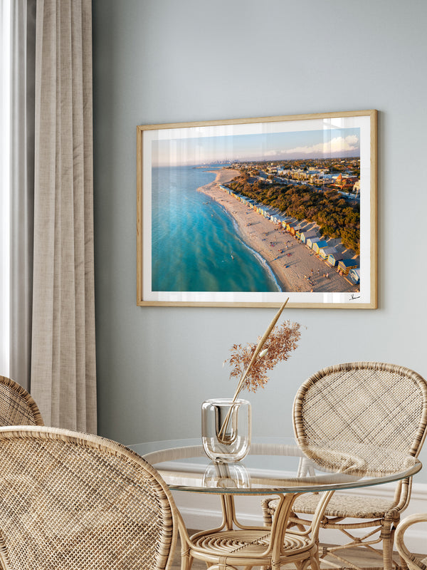 Brighton Bathing Boxes 02 - Wall Art Print