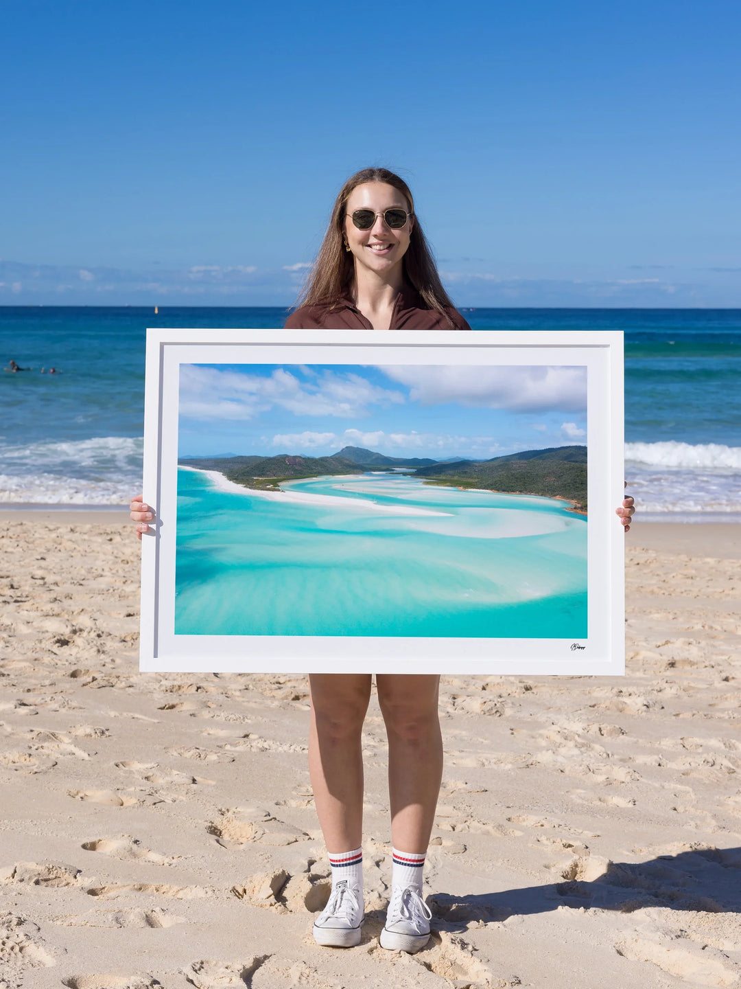 Hill Inlet Blues - Whitsundays Wall Art Print