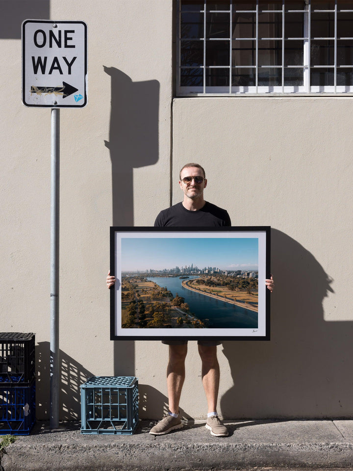 Melbourne Skyline 02 - Albert Park Wall Art Print