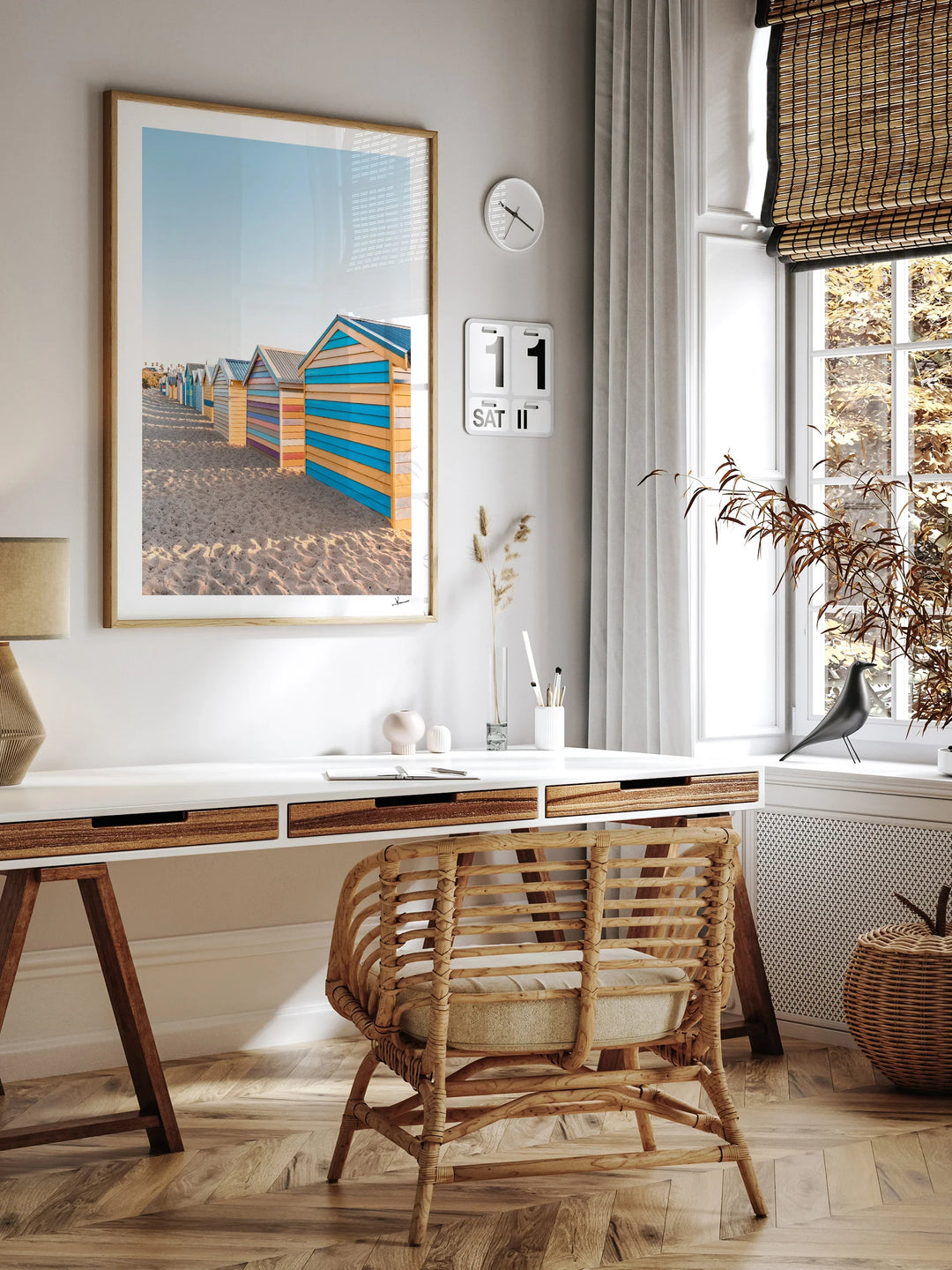 Brighton Bathing Boxes 04 - Wall Art Print
