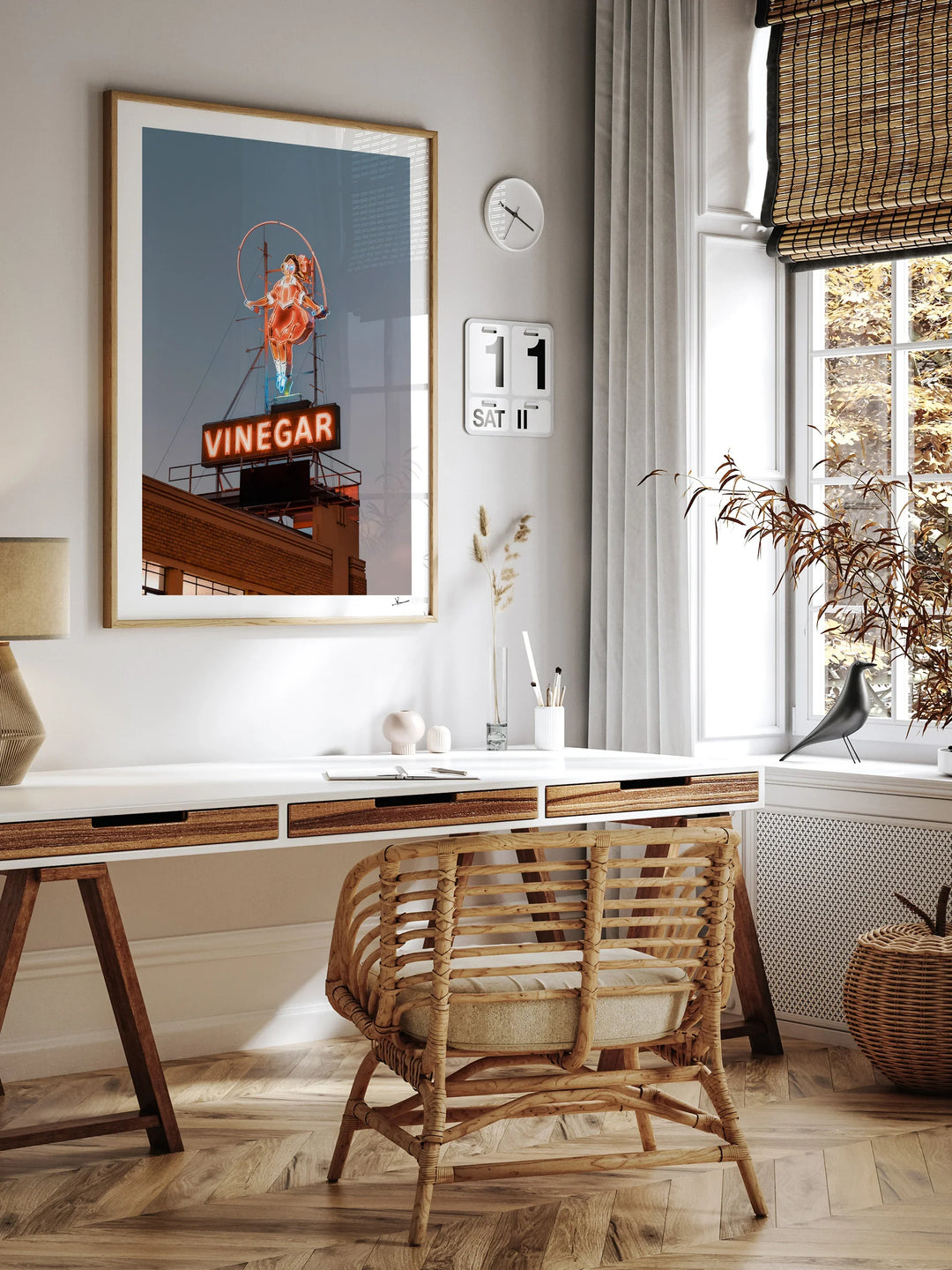 The Skipping Girl (Vinegar Sign) - Melbourne Wall Art Print