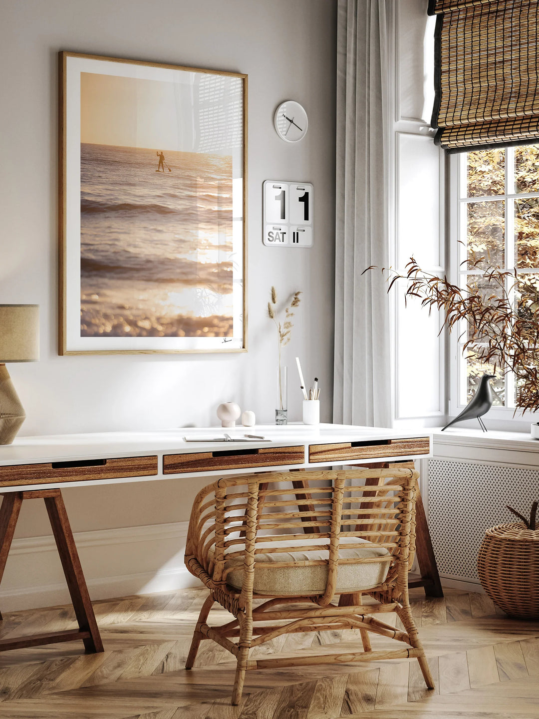 Sunrise stand-up Paddle (Dee Why Beach) - Wall Art Print