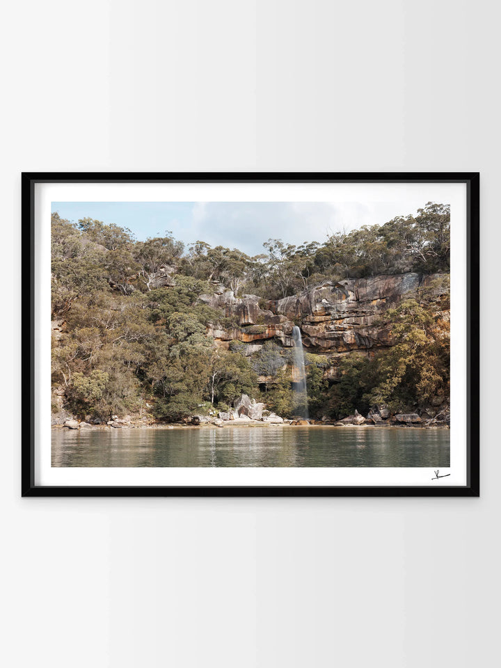 Refuge Bay Waterfall – Hawkesbury River Wall Art Print