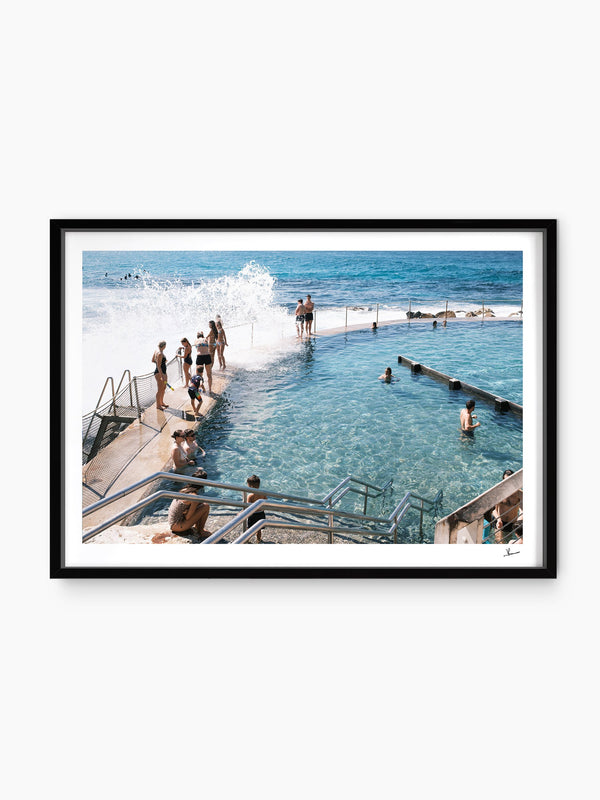 Bronte Pool — wall art print in ShadowBox Black frame · Australia Unseen