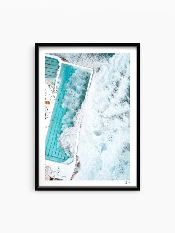 Bondi Icebergs Wipe Out 05 - Wall Art Print