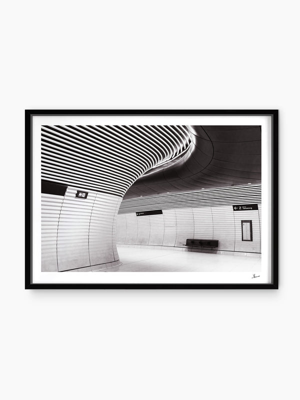 Gadigal Station 02 - Sydney — wall art print in ShadowBox Black frame · Australia Unseen