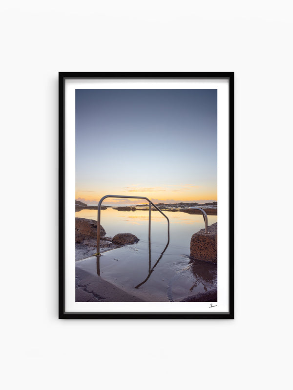 Werri Beach Pool — wall art print in ShadowBox Black frame · Australia Unseen