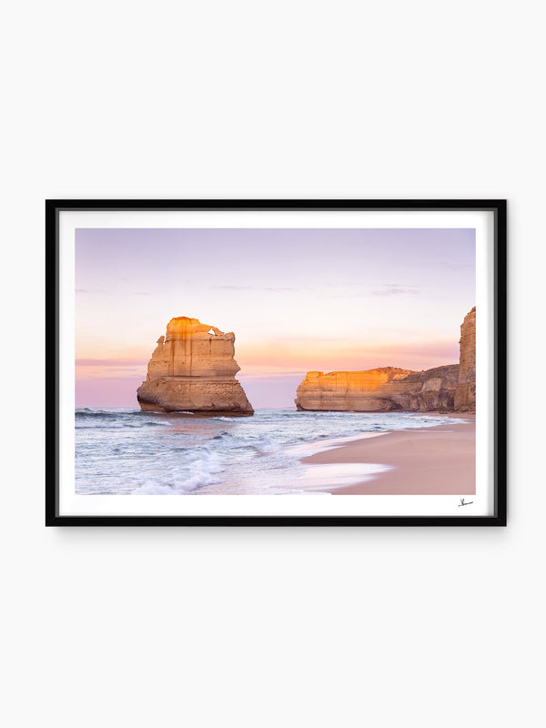 Gibson Steps 03 - Great Ocean Road — wall art print in ShadowBox Black frame · Australia Unseen