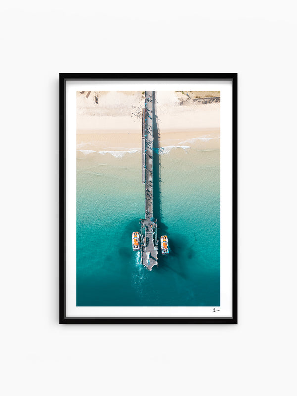 Moreton Jetty 01 - Moreton Island Wall Art Print