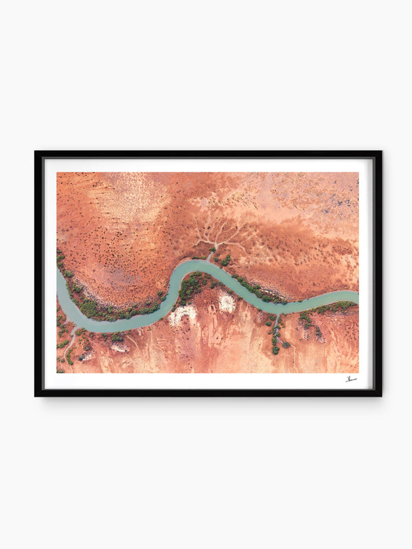 Jade Ribbon - Limited Edition — wall art print in ShadowBox Black frame · Australia Unseen