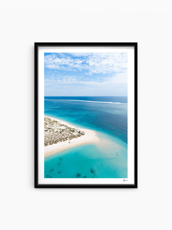 Turquoise Bay — wall art print in ShadowBox Black frame · Australia Unseen