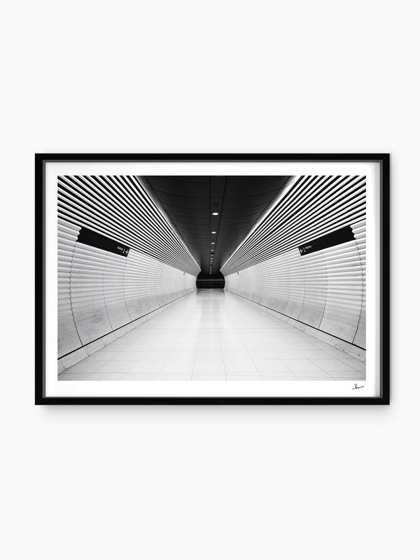 Gadigal Station 01 - Sydney — wall art print in ShadowBox Black frame · Australia Unseen