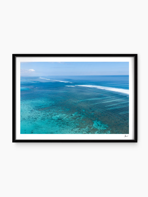 Ningaloo Reef — wall art print in ShadowBox Black frame · Australia Unseen