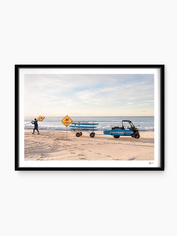 Setting Up - Bondi Beach Wall Art Print
