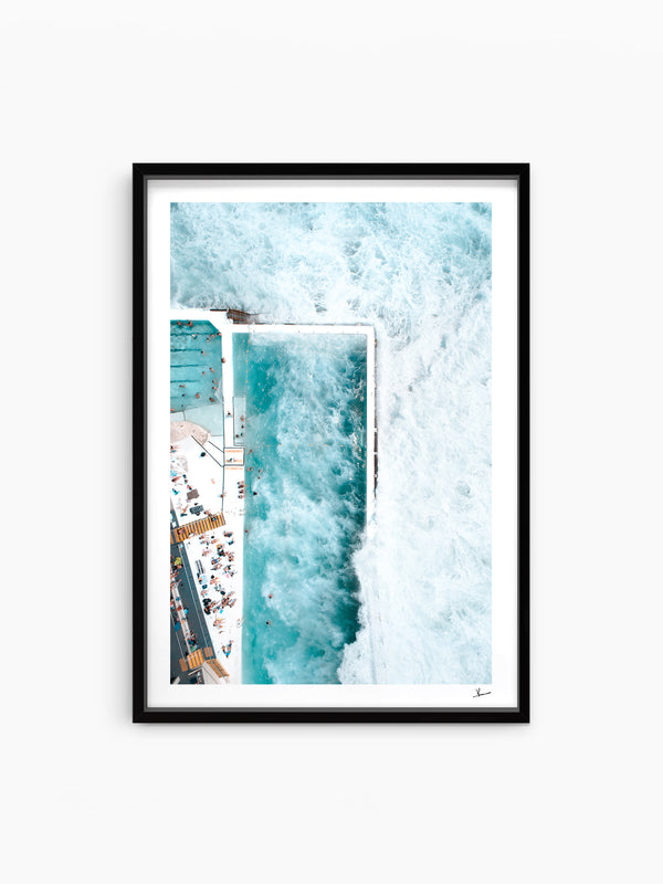 Bondi Icebergs Wipe Out 02 - Wall Art Print