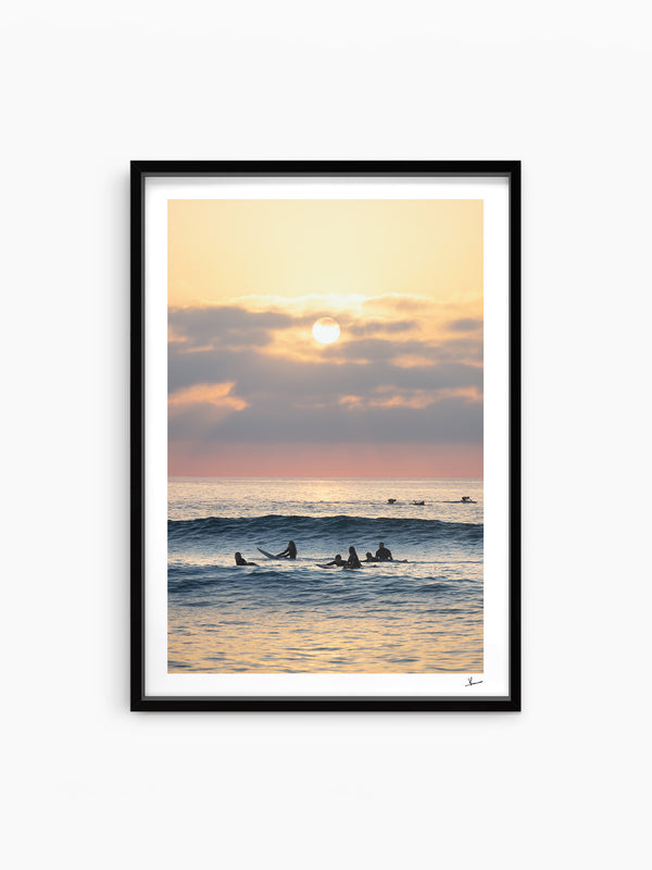 Where the day begins - Bondi Beach Wall Art Print