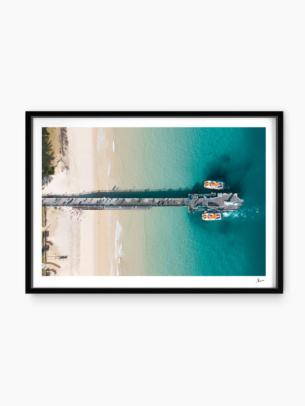 Moreton Jetty 02 - Moreton Island Wall Art Print