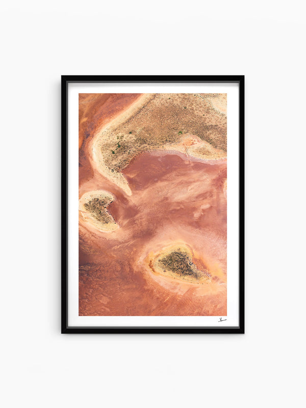 Salt Islands — wall art print in ShadowBox Black frame · Australia Unseen