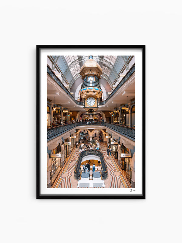 QVB 01 - Sydney — wall art print in ShadowBox Black frame · Australia Unseen