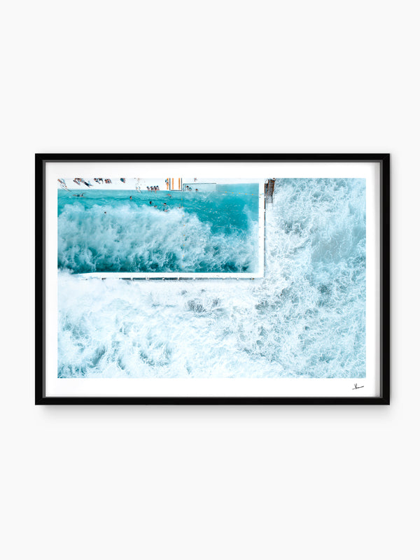 Bondi Icebergs Wipe Out 03 - Wall Art Print