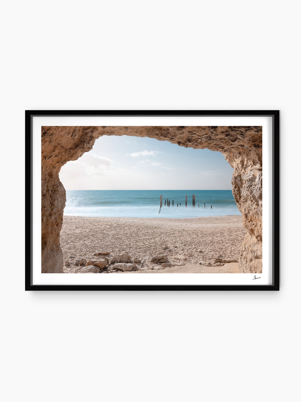Port Willunga Jetty Pylons 01 – South Australia Wall Art Print