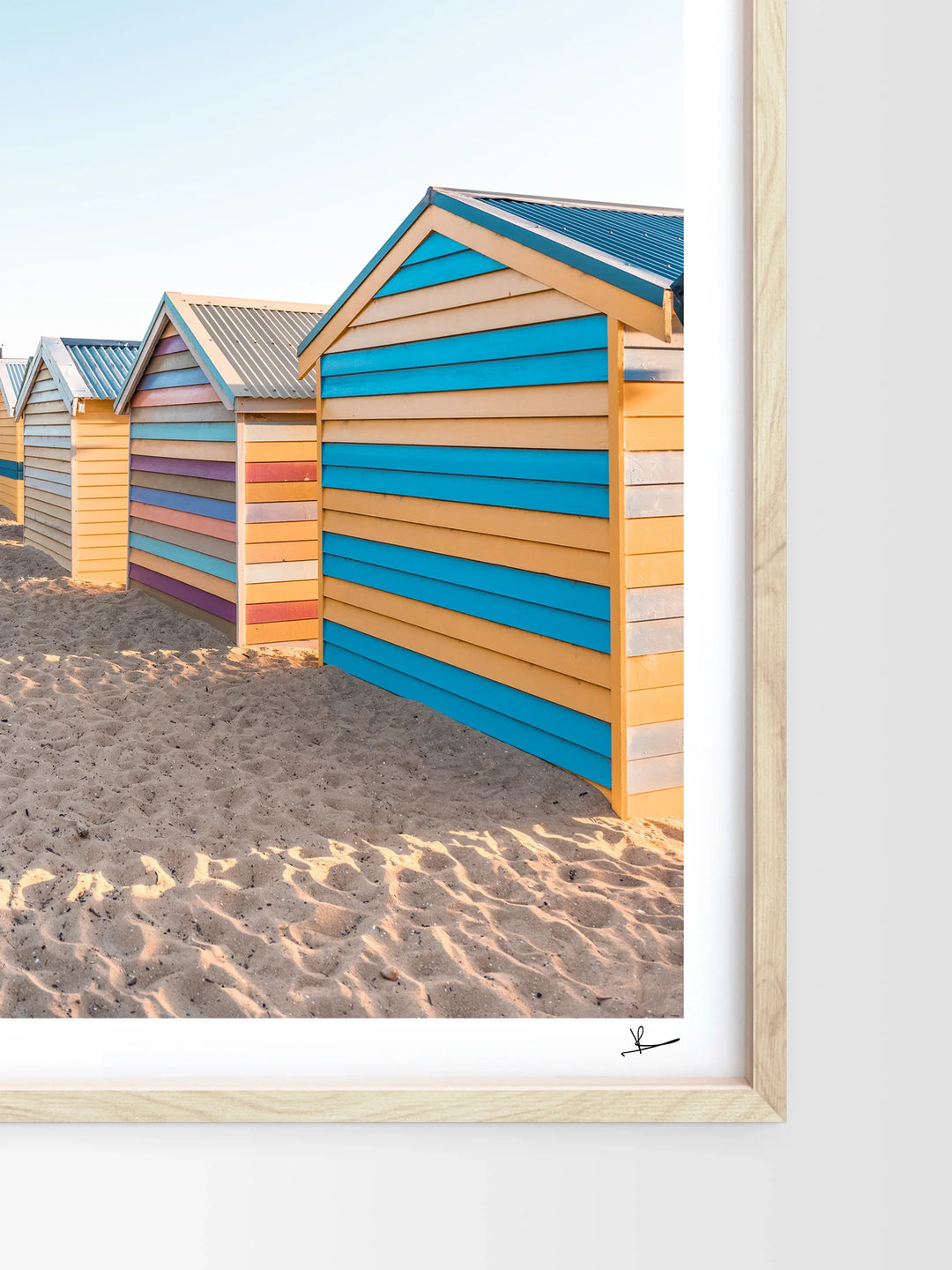 Brighton Bathing Boxes 04 - Wall Art Print