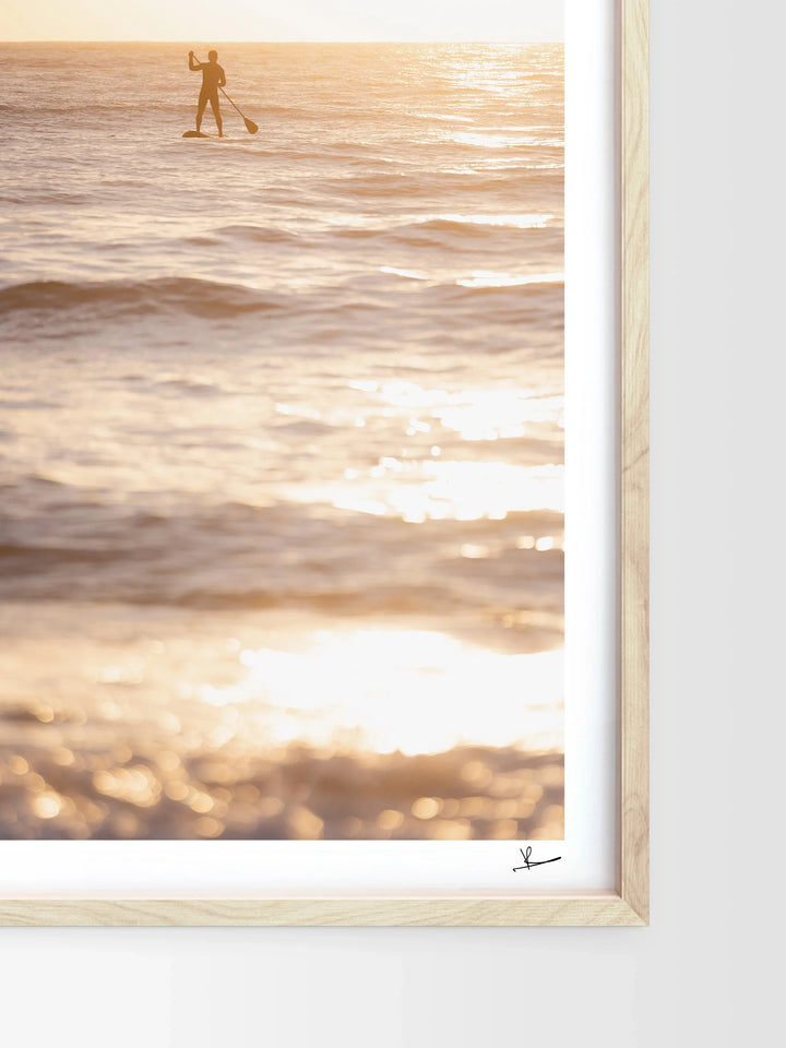 Sunrise stand-up Paddle (Dee Why Beach) - Wall Art Print