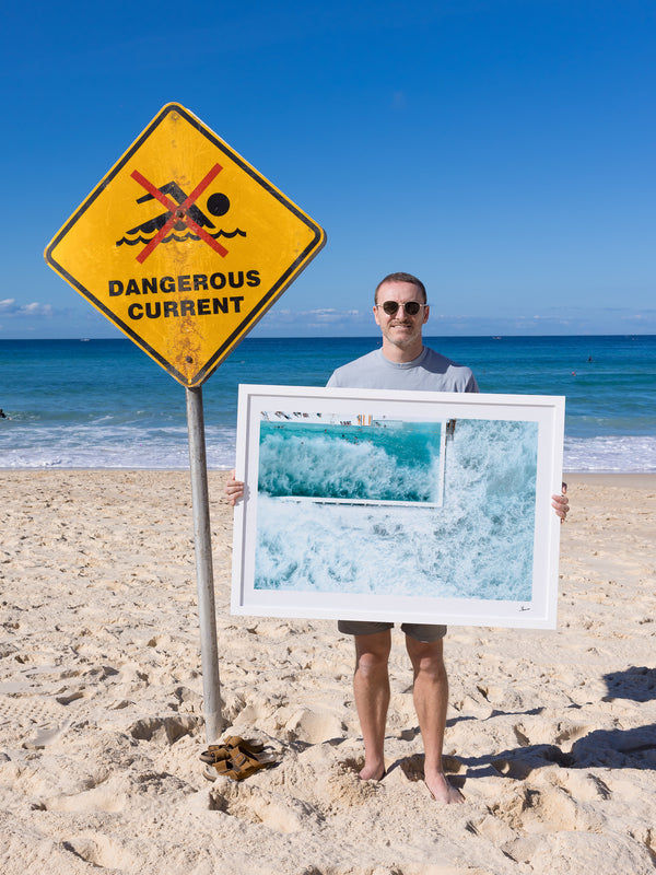 Bondi Icebergs Wipe Out 03 - Wall Art Print