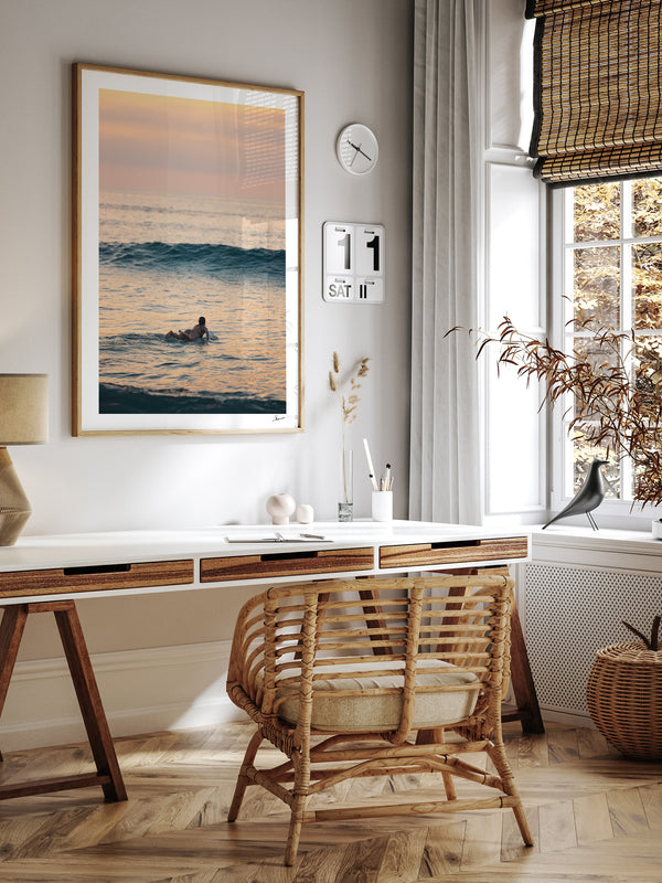 Quiet Paddle - Bondi Beach Wall Art Print