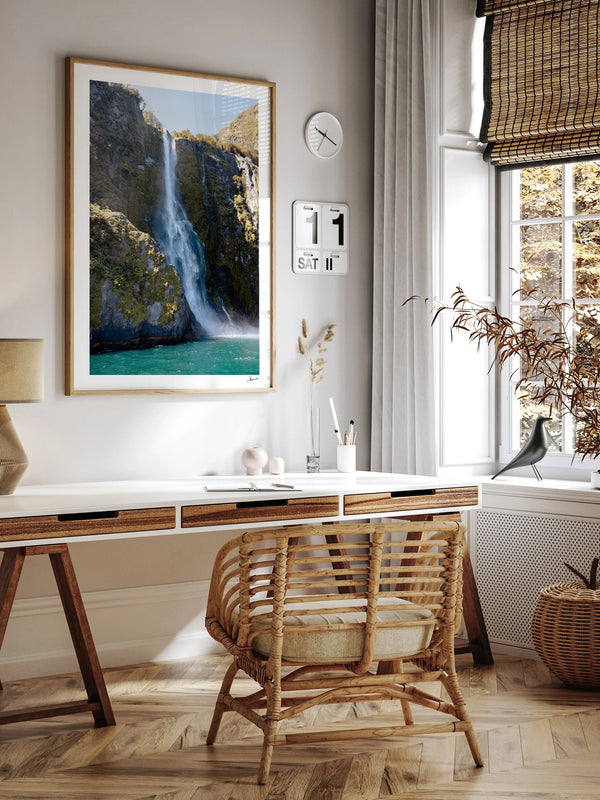 Stirling Falls 02 – Milford Sound New Zealand Wall Art Print