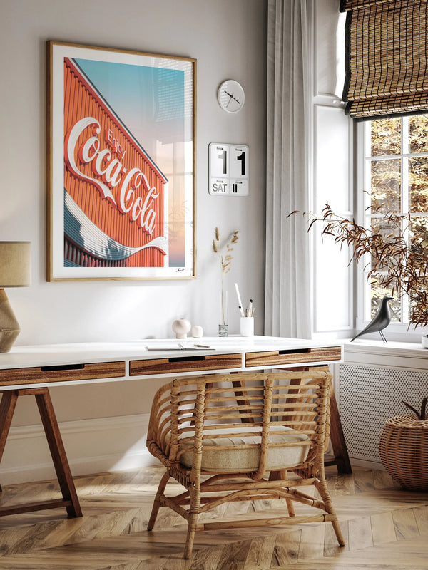 Coke Sign 01 - Wall Art Print