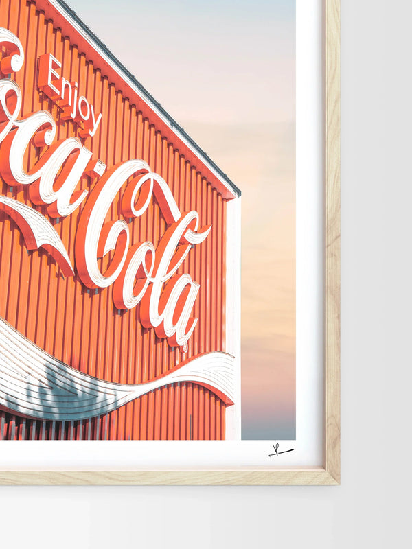 Coke Sign 01 - Wall Art Print