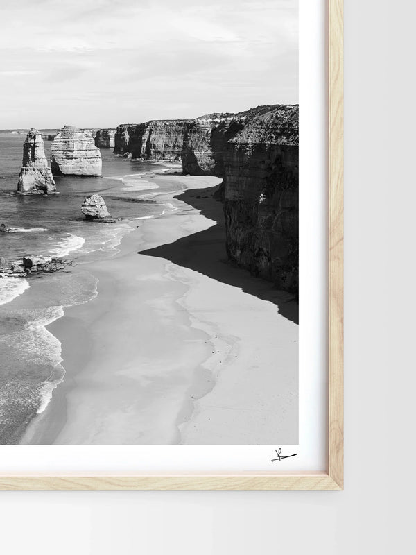 Twelve Apostles 02 (B&W) - Wall Art Print