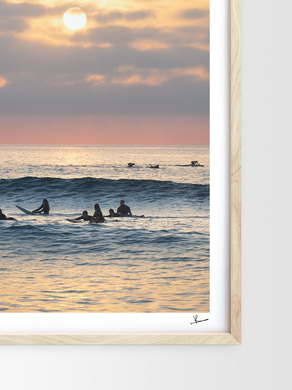 Where the day begins - Bondi Beach Wall Art Print